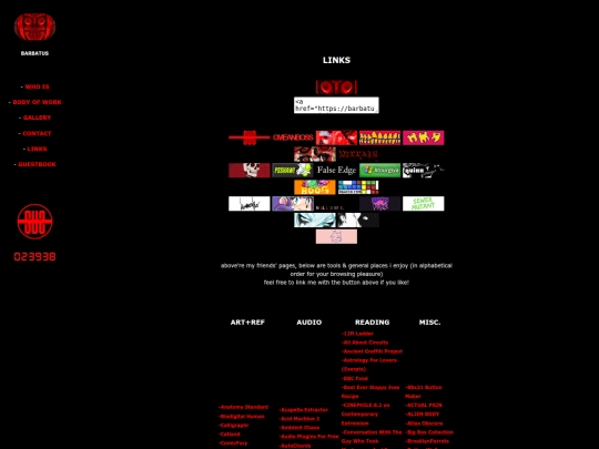links screenshot