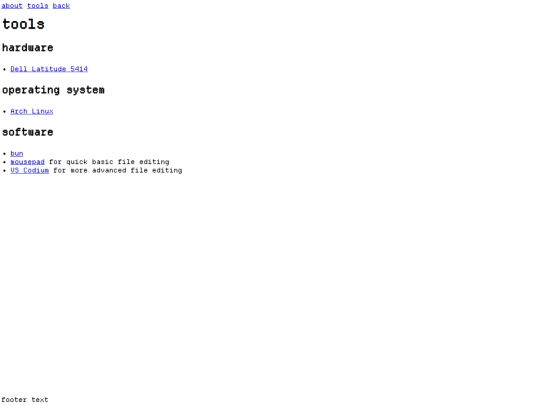 pages/tools screenshot