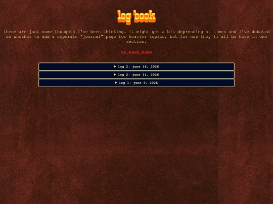 logbook screenshot