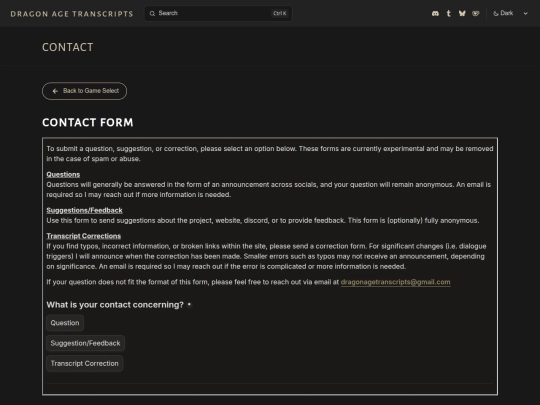 contact screenshot