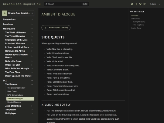 inquisition/transcripts/dlc/descent/ambient screenshot