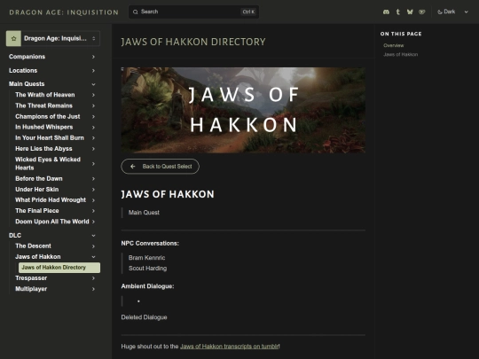 inquisition/transcripts/dlc/joh/directory screenshot