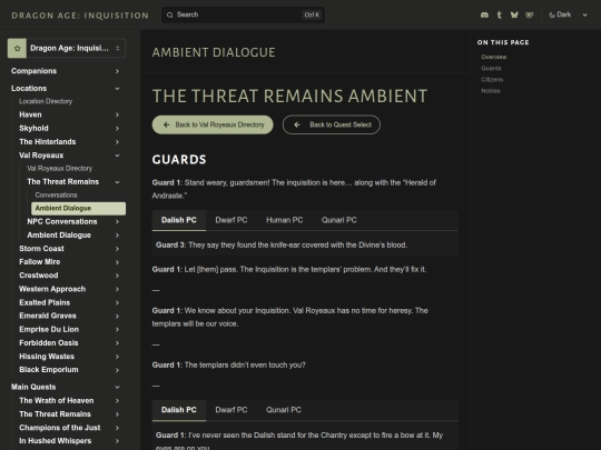 inquisition/transcripts/locations/valroyeaux/ttr/ambient-dialogue screenshot