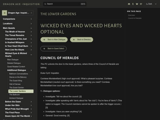 inquisition/transcripts/main-quests/wewh/additional/the-lower-gardens screenshot