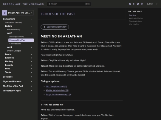 veilguard/transcripts/companions/bellara/act1/eotp screenshot