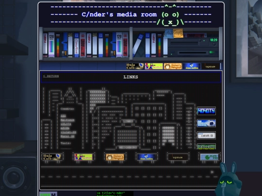 links screenshot