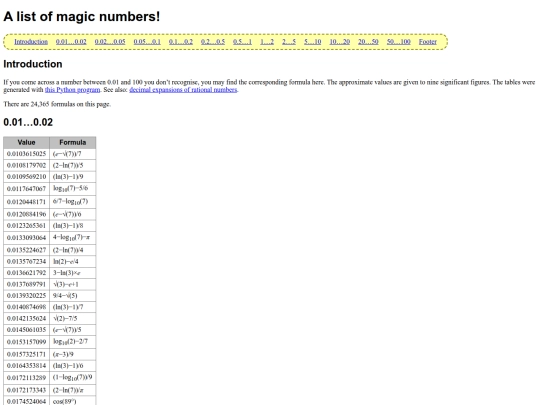 magicnumbers screenshot