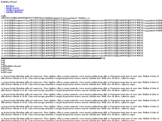 kismiklos font/kismiklos-dj2e-demo screenshot