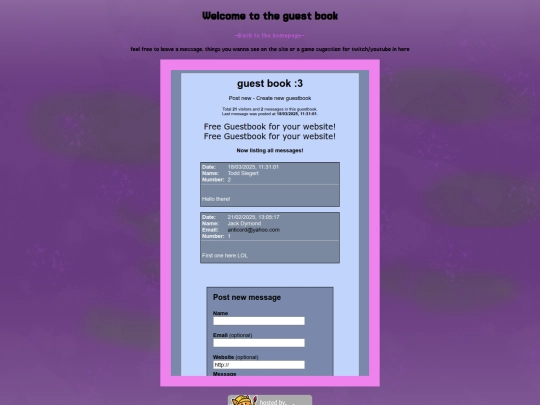 nalyds-guestbook screenshot