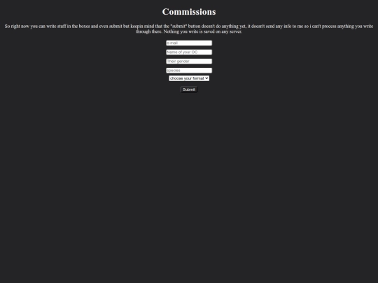 commissions screenshot