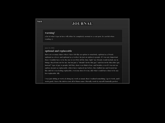 journal/journal screenshot