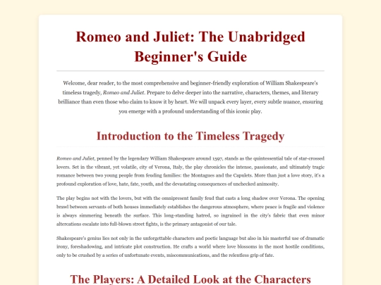Romeo screenshot