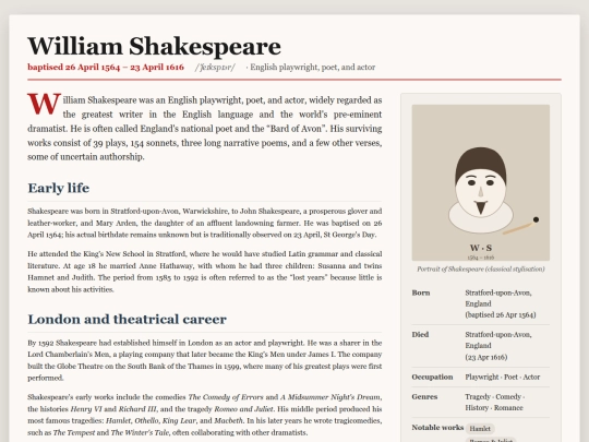 Shakespeare screenshot