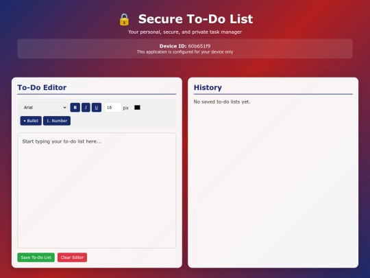 To-do-list screenshot