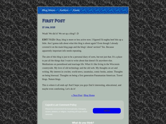 Blog/posts/2023-06-27-First-Post screenshot