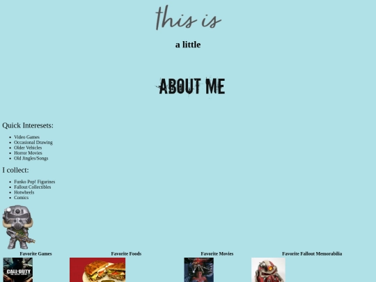 aboutme screenshot
