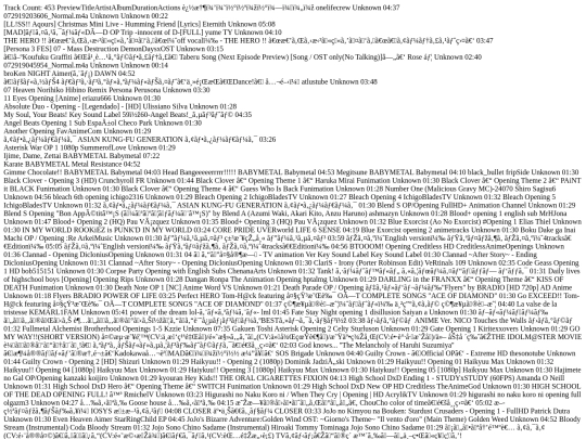 Songlist screenshot