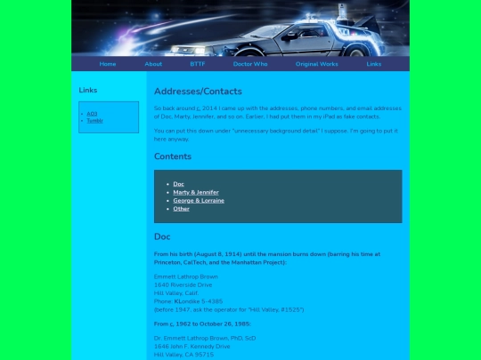 bttf/addresses screenshot