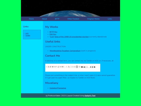 links screenshot