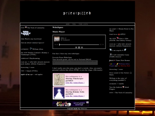 cliques screenshot