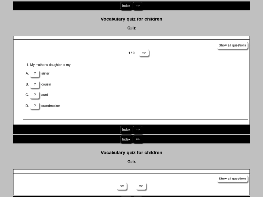 index screenshot