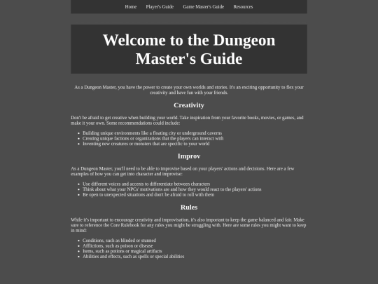 GameMastersGuide screenshot