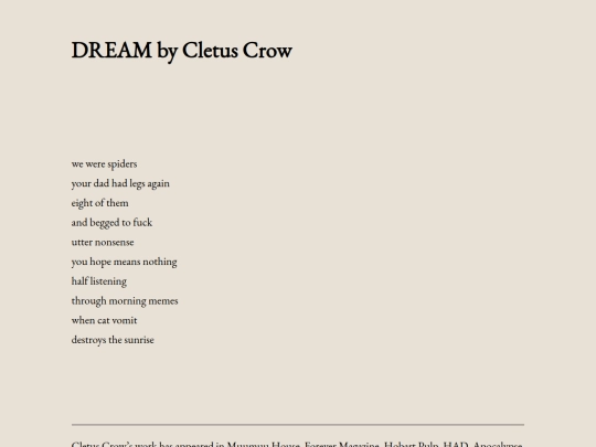 dream-by-cletus-crow screenshot