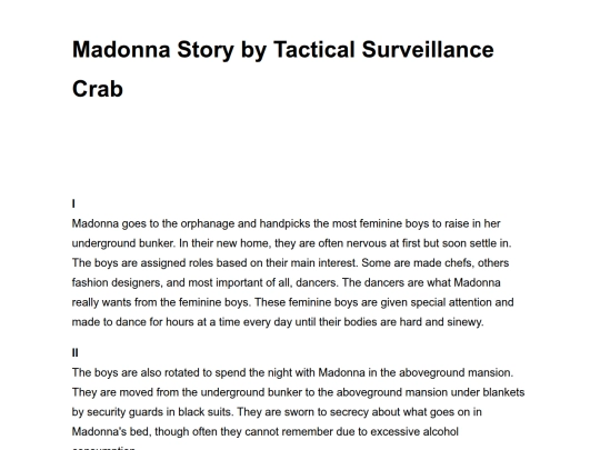 madonna-story-by-tactical-surveillance-crab screenshot