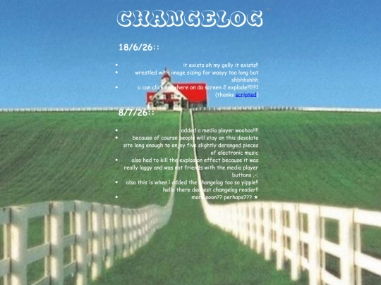 changelog screenshot