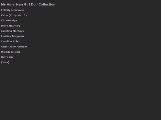 myDolls/americanGirls screenshot