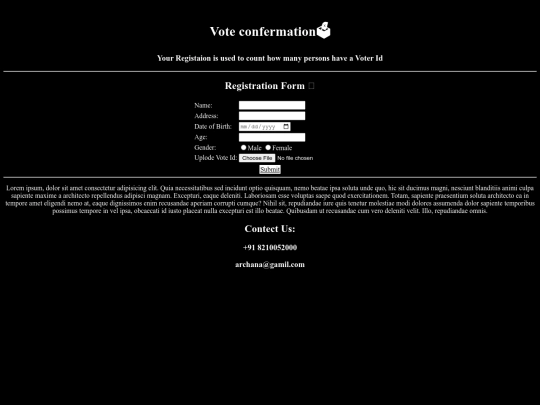 vote screenshot
