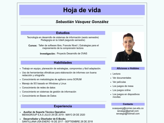 ejercicioHojaDeVida screenshot