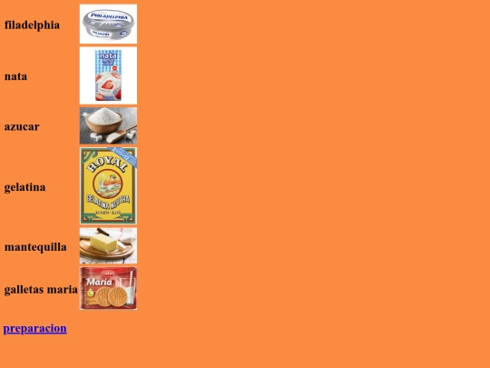 paginaweb/tartadequesoingredientes screenshot