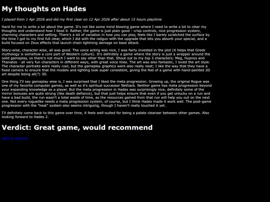 games/hades screenshot