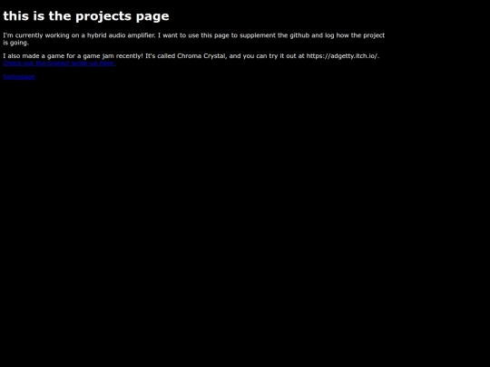 projects screenshot