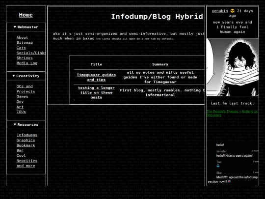 infodumps/main screenshot