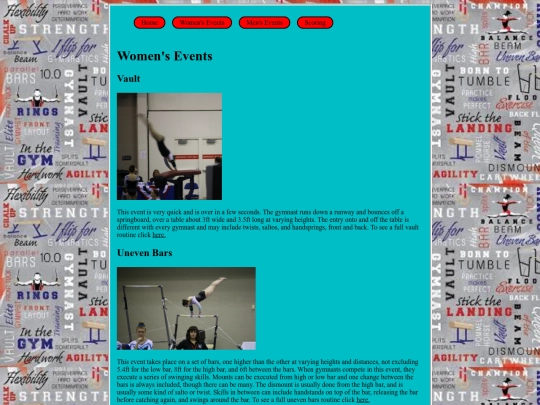 womensevents screenshot