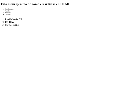 listados screenshot