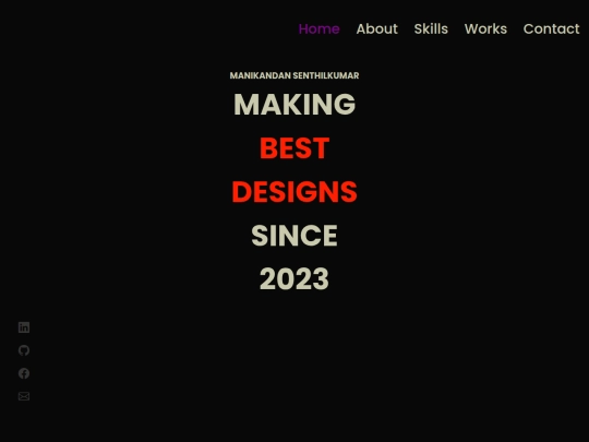 maniiiii/Manikandan Portfolio/manikandan screenshot