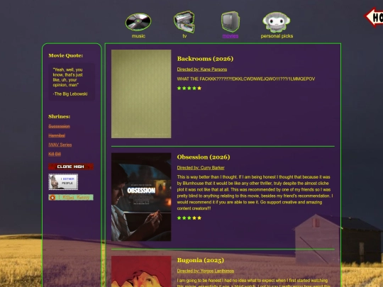 reviews screenshot