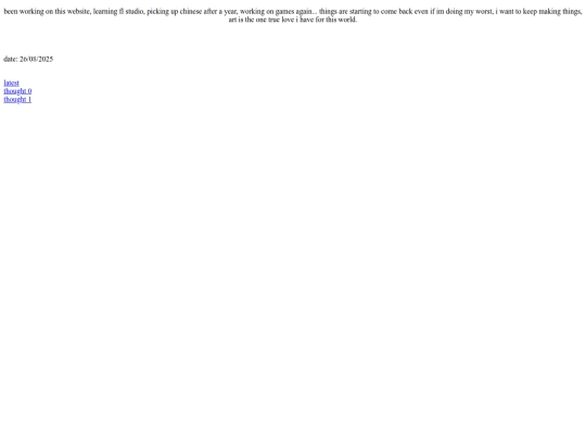 thoughts/sitemap screenshot