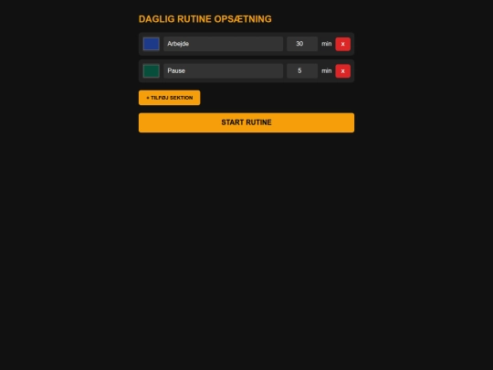 Timer screenshot