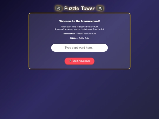 Treasurehunt/Index screenshot