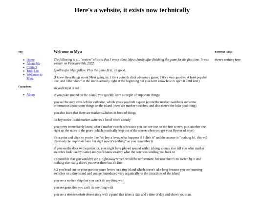 welcometomyst screenshot