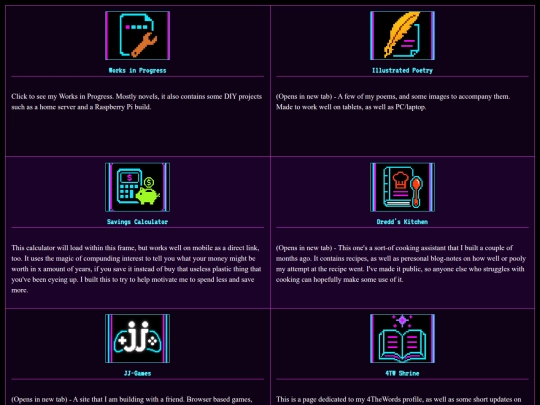 Projects screenshot