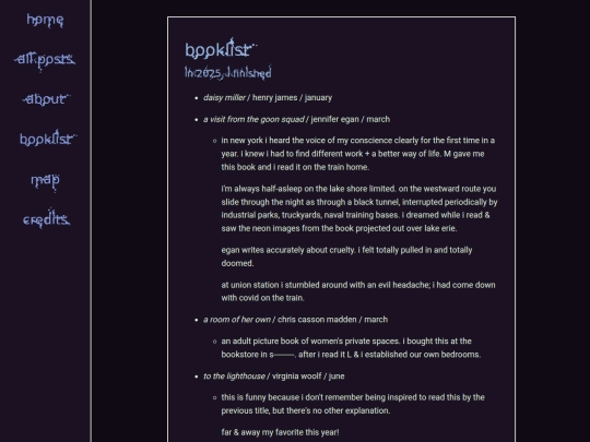 info/booklist screenshot