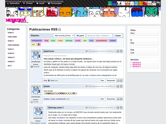 posts screenshot