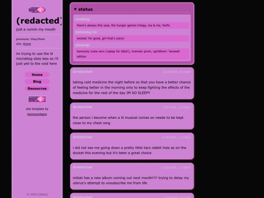microblog screenshot
