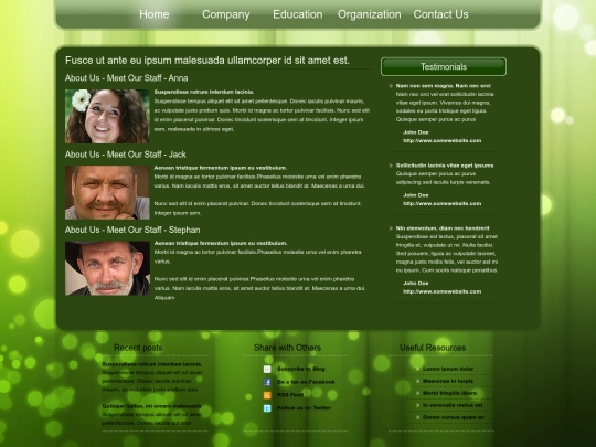 organization screenshot