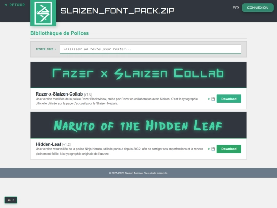 fonts screenshot